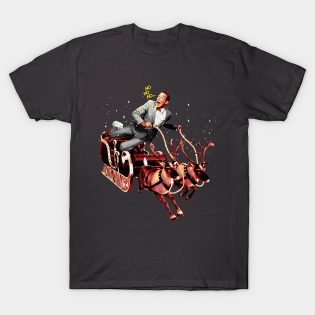 Pee Wee Herman Merry Christmas T-Shirt by sarsim citarsy